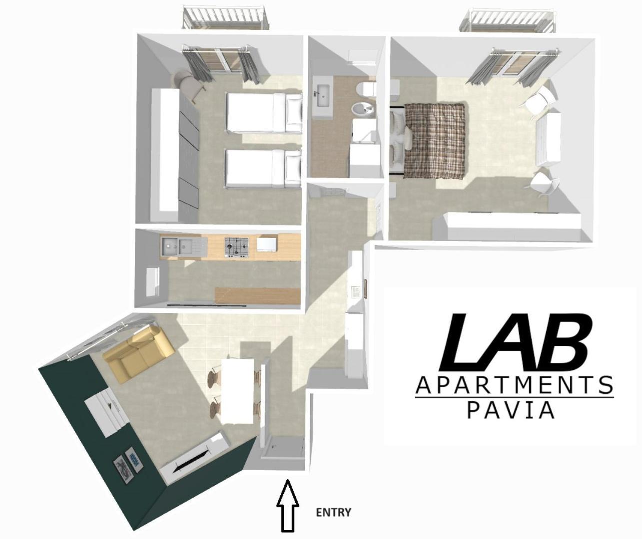 Lab42 City & San Matteo Apartment - 2 Bedrooms Pavia Buitenkant foto